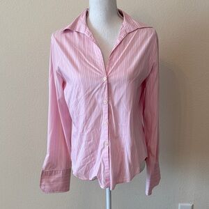 United Colors Of Benetton Light Pink Striped Button-Down Shirt